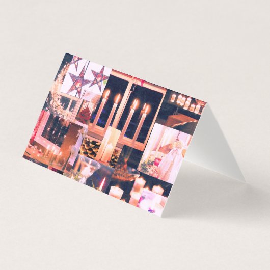 ホームズプ素朴ンのクリスマス装飾コラージカード (正面)