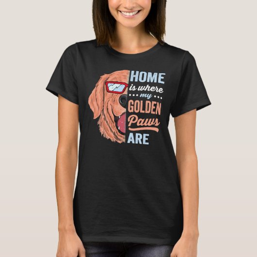 ホームズマイゴールデンポーズおもしろい犬引用文G Tシャツ (正面)