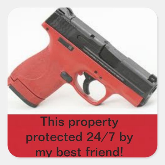 ホームセキュリティステッカー スクエアシール (正面)