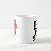 ホームセバスチャン11oz赤ハイビスカス コーヒーマグカップ (中央)