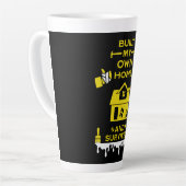 ホームセルフビルドのお祝い カフェラテマグ (左アングル)