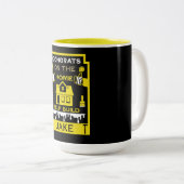 ホームセルフビルドのお祝い ツートーンマグカップ (正面右)