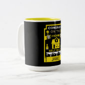 ホームセルフビルドのお祝い ツートーンマグカップ (正面左)