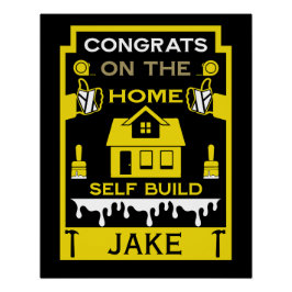 ホームセルフビルドのお祝い ポスター