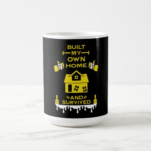 ホームセルフビルドのお祝い モーフィングマグカップ (中央)