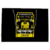 ホームセルフビルドのお祝い ラージペーパーバッグ (裏面)