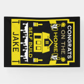 ホームセルフビルドのお祝い 横断幕 (横)