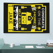 ホームセルフビルドのお祝い 横断幕 (トレードショー)