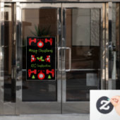 ホームセンターのクリスマスプレゼント ウィンドウサイン (オフィスドア)