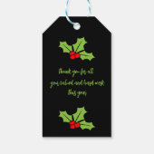 ホームセンターのクリスマスプレゼント ギフトタグ (裏面)