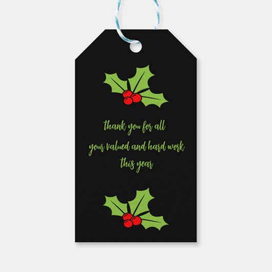 ホームセンターのクリスマスプレゼント ギフトタグ (裏面)