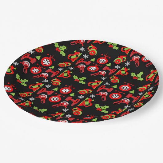 ホームセンターのクリスマスプレゼント ペーパープレート (アングル)