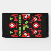 ホームセンターのクリスマスプレゼント 横断幕 (横)