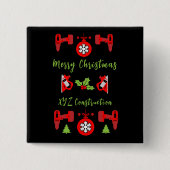 ホームセンターのクリスマスプレゼント 缶バッジ (正面)