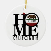 ホームセントヘレナカリフォルニア セラミックオーナメント (正面)
