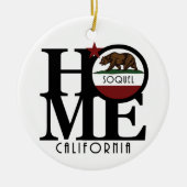 ホームソクールカリフォルニア セラミックオーナメント (正面)