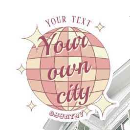 ホームタウンお気に入りのの名前の装飾 シール