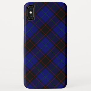 ホームタータンチェックブルーブラックプレイド iPhone XS MAXケース