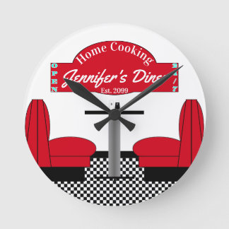 ホームダイナーキッチンレストラングリルシェフベイカー ラウンド壁時計