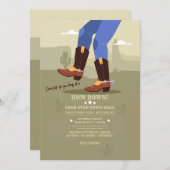 ホームダウンカントリーウェスター 招待状 (正面/裏面)