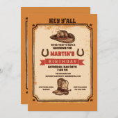 ホームダウンパーティー 招待状 (正面/裏面)