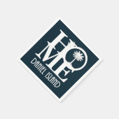 ホームダニエル島サウスカロライナ スタンダードカクテルナプキン (角)