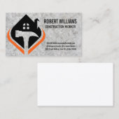 ホームツール | コンクリート背景 予約カード (正面/裏面)