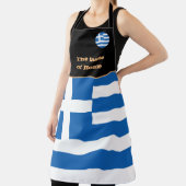 ホームテイスト、ギリシャ国旗、ギリシャ/アテネ料理 エプロン (インサイチュ)