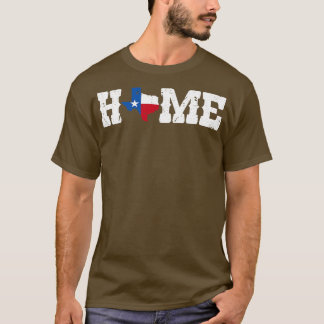 ホームテキサス州国旗 Tシャツ
