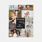 ホームデコパーソナライズされたー写真毛布コラージュ フリースブランケット (正面)