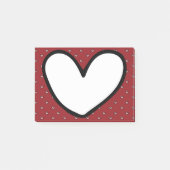 ホームデコレーションおもしろいスタイリスト甘いハートパターン ポストイット (正面)