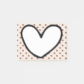 ホームデコレーションおもしろいスタイリスト甘いハートパターン ポストイット (正面)