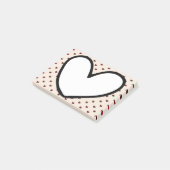 ホームデコレーションおもしろいスタイリスト甘いハートパターン ポストイット (アングル)