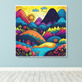 ホームデコレーションお洒落抽象芸術ボホ自然 キャンバスプリント (インサイチュ (ウッドフロア))