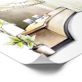 ホームデコレーションカラー鉛筆アートワーク ポスター (角)