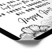 ホームデコールスカルトリックまたはハロウィーンサインを扱う ポスター (角)