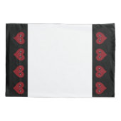 ホームデコール赤いハート 枕カバー (裏面)