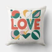 ホームデコール、枕デザイン、愛デザイン、ホームギフト クッション (正面)