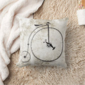 ホームデコ用ノスタルジックな大きな車輪用自転車枕 クッション (ブランケット)