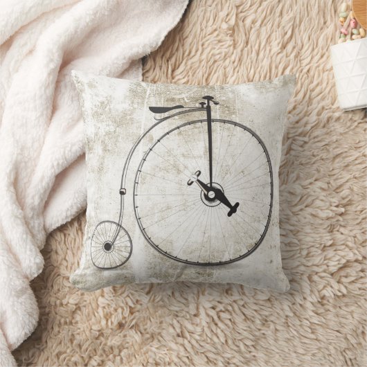 ホームデコ用ノスタルジックな大きな車輪用自転車枕 クッション (ブランケット)