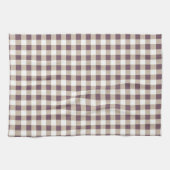 ホームデコ用プラムバッファロープレイドキッチンタオル キッチンタオル (横)