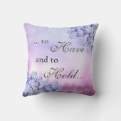 ホームデコ魅力的ールブルーアジサイ クッション (裏面)