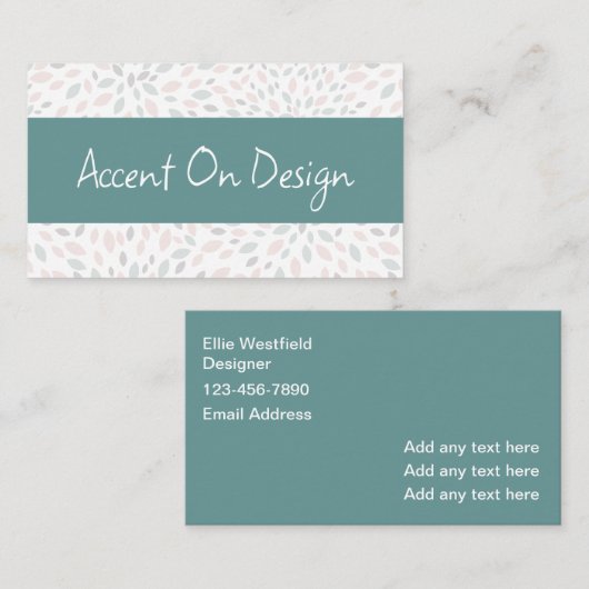 ホームデザインおよびステージングサービス名刺 名刺 (正面/裏面)