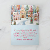 ホームトゥホームグッズクリスマスカード サンキューカード (内部)