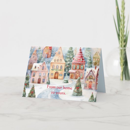 ホームトゥホームグッズクリスマスカード サンキューカード (正面)