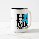 ホームドゥフニアックスプリングス15ozブルーハイビスカス ツートーンマグカップ (正面右)