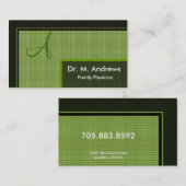 ホームドクターの名刺-モノグラム 名刺 (正面/裏面)