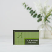 ホームドクターの名刺-モノグラム 名刺 (スタンド正面)