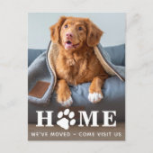 ホームドッグ移動引っ越しましたペット移動 案内ポストカード (正面)
