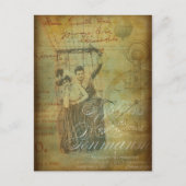 ホームニューハウスヴィンテージホットエアバルーンコラージュ 案内ポストカード (正面)